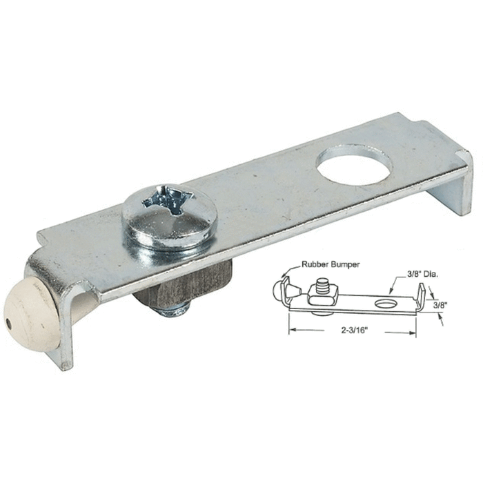 Closet Door 3/8" Steel Bracket - Reflect Window & Door
