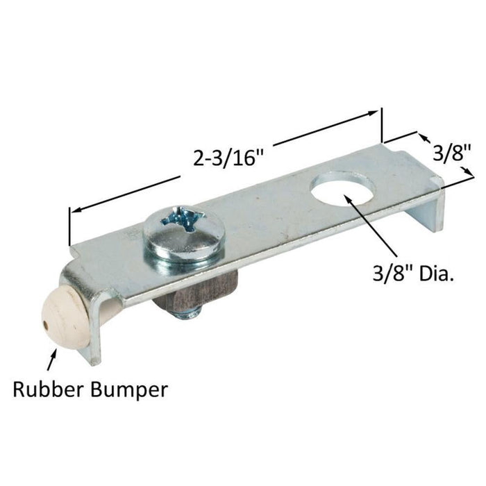 Closet & Wardrobe Door 3/8" Steel Bracket - Reflect Window & Door