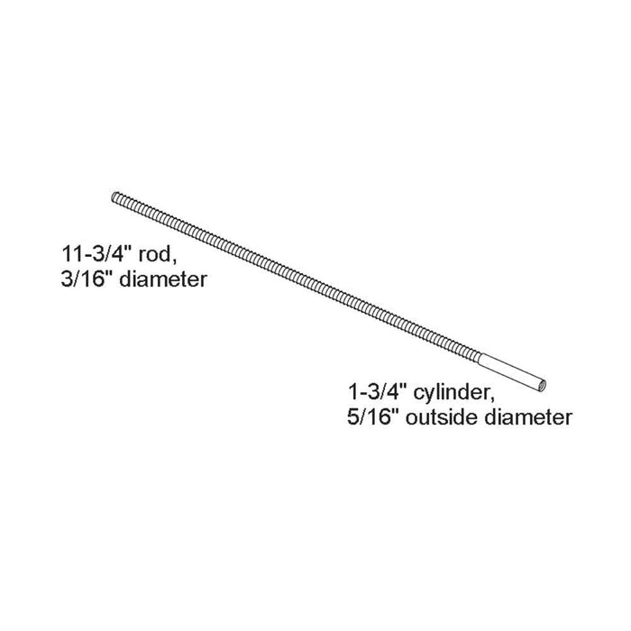 Commercial Aluminum Storefront Door Flush Bolt Extension - Reflect Window & Door