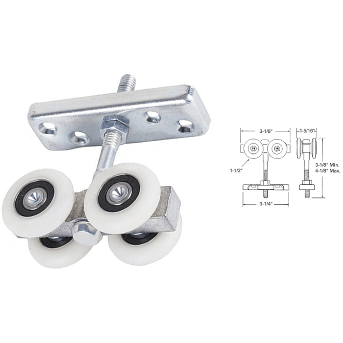 Commercial Sliding Glass Door Roller - Nylon Ball Bearing Roller - Reflect Window & Door