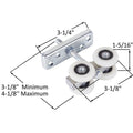 Commercial Sliding Glass Door Roller - Durable Nylon Ball Bearing for Smooth Operation - Reflect Window & Door