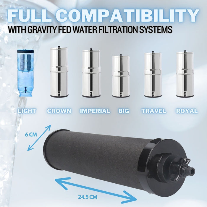 Compatible Black Berkey BB9 Gravity Fed Filters (4 Pack)