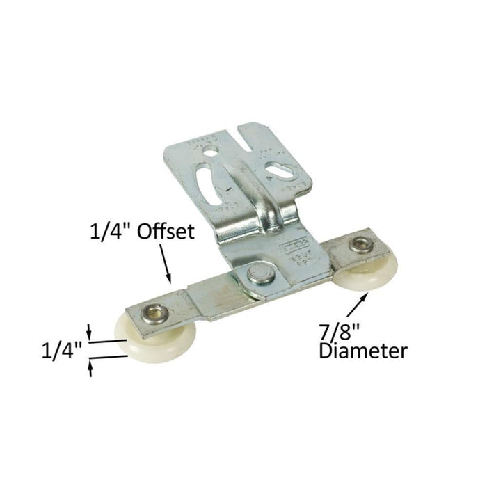 Cox Wardrobe 7/8" Tandem Nylon Roller for Sliding Closet Doors - Reflect Window & Door