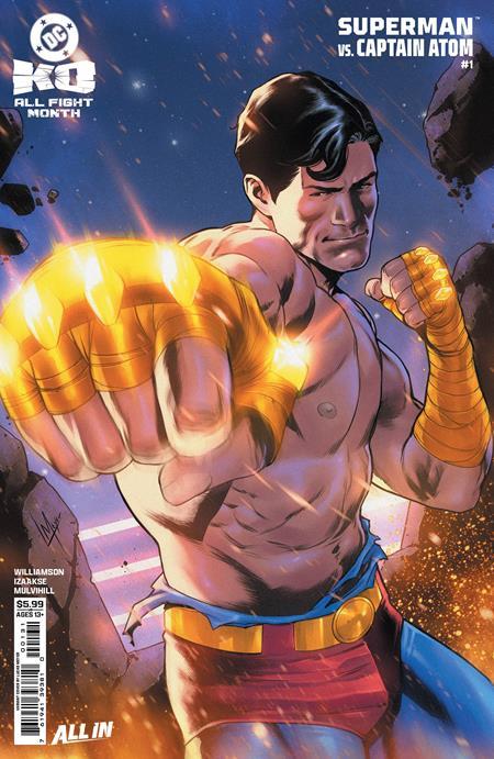 DC KO SUPERMAN VS CAPTAIN ATOM #1 ONE SHOT CVR C LUCAS MEYER CARD STOCK VAR