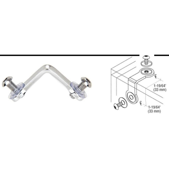 Deluxe 2 - Way Glass Corner Connector - Reflect Window & Door