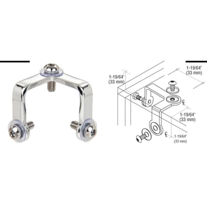 Deluxe 3 - Way Glass Corner Connector - Reflect Window & Door