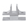 Deluxe Glass Furniture Connector 1-1/2" Long 3-Way 90 Degree for 3/4" Glass - Reflect Window & Door
