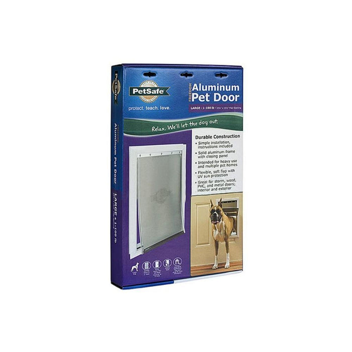 Deluxe Series Pet Door For Dogs Up To 100 lbs. - Reflect Window & Door