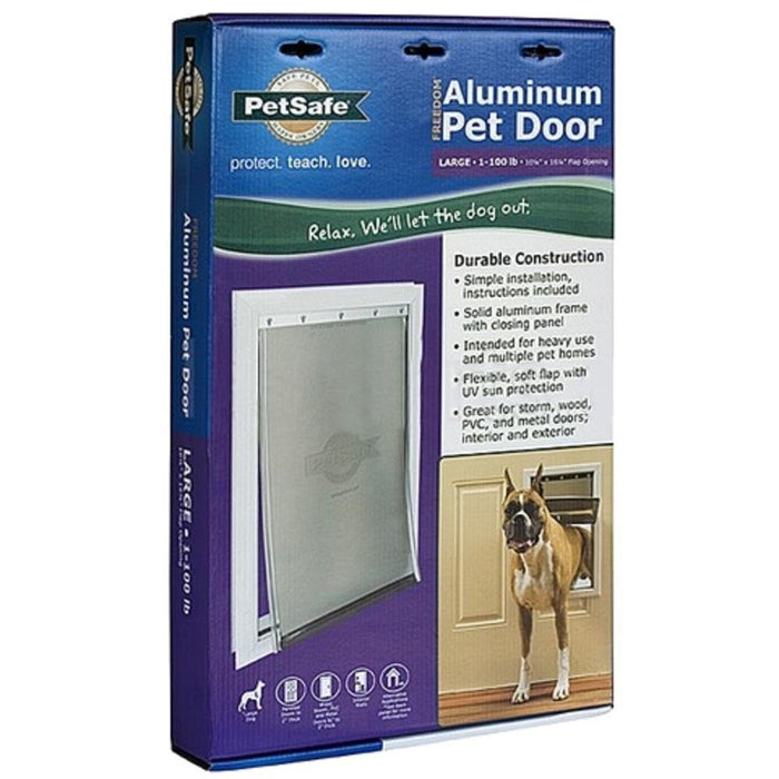 Deluxe Series Pet Door For Dogs Up To 100 lbs. - Reflect Window & Door