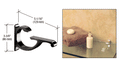 Designer Aluminum Shelf Bracket for 5/8" to 3/4" Glass - Reflect Window & Door