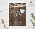 Diapers and Wipes Baby Shower Sprinkle Invitation