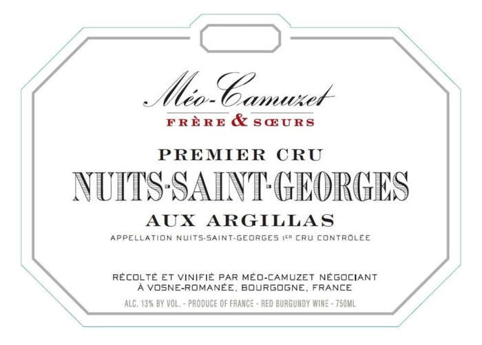 Domaine Meo-Camuzet Nuits Saint Georges 1er Cru Argillas 2021 - 750ml