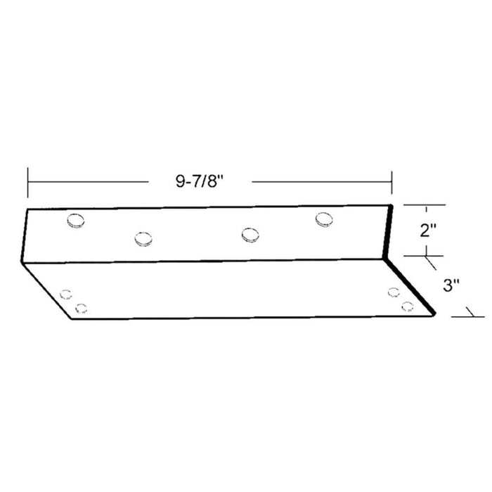 Dorma 644 Aluminum Angle Bracket for Commercial Door Closers - Reflect Window & Door
