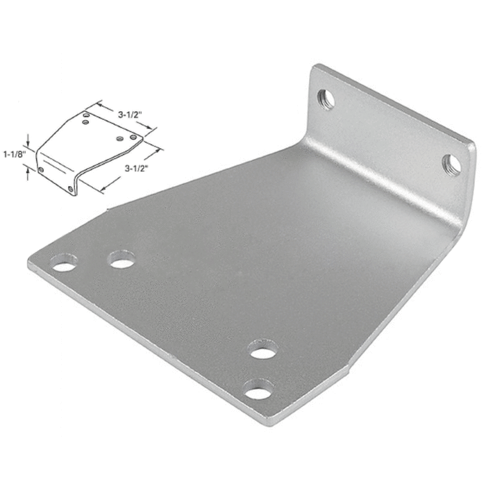 Dorma 644 Commercial Aluminum Store Front Door Parallel Arm Bracket - Aluminum - Reflect Window & Door
