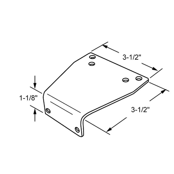 Dorma 644 Heavy - Duty Aluminum Door Parallel Arm Bracket - Reflect Window & Door