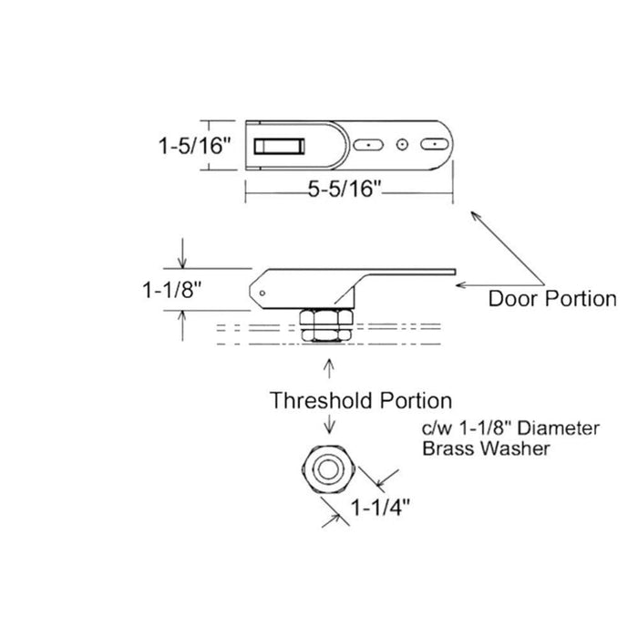 Dorma Center Hung Bottom Door Pivot – Commercial Grade Pivot Hardware - Reflect Window & Door