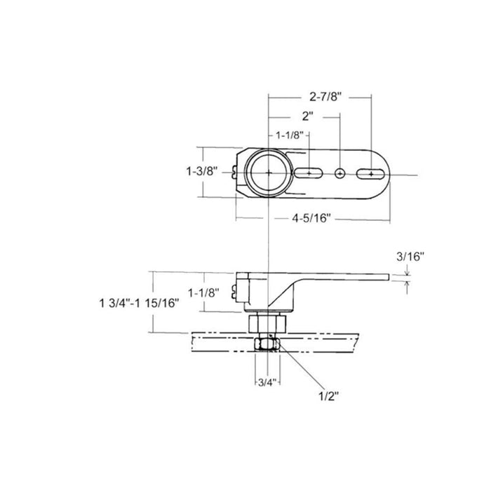 Dorma Durable Bottom Center Hung Door Pivot - Reflect Window & Door