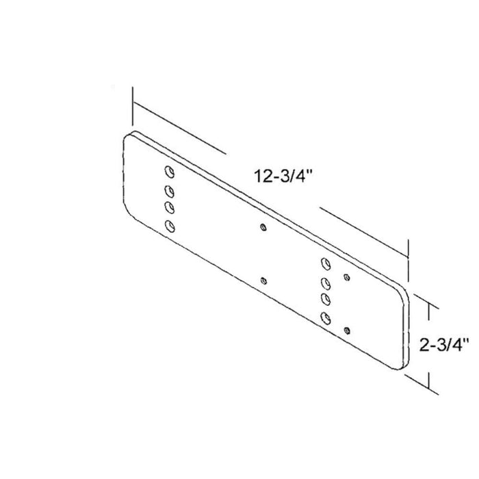Dorma Heavy - Duty Top Jamb Backplate for Commercial Door Closers - Reflect Window & Door