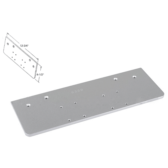 Dorma Top Jamb Drop Plate - Aluminium - Reflect Window & Door