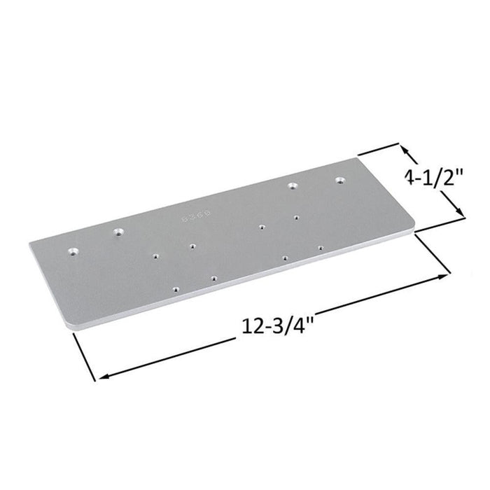 Dorma Top Jamb Drop Plate - Durable Aluminum Finish for Commercial Doors - Reflect Window & Door