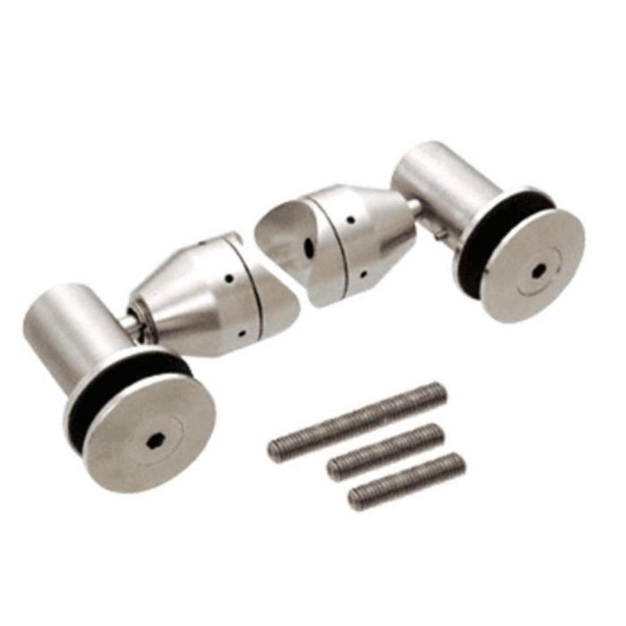 Double Arm Fixed Fitting Set for 1/2" Glass - Reflect Window & Door