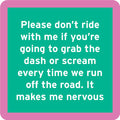 Drinks on Me Coaster: Nervous - Pine & Moss
