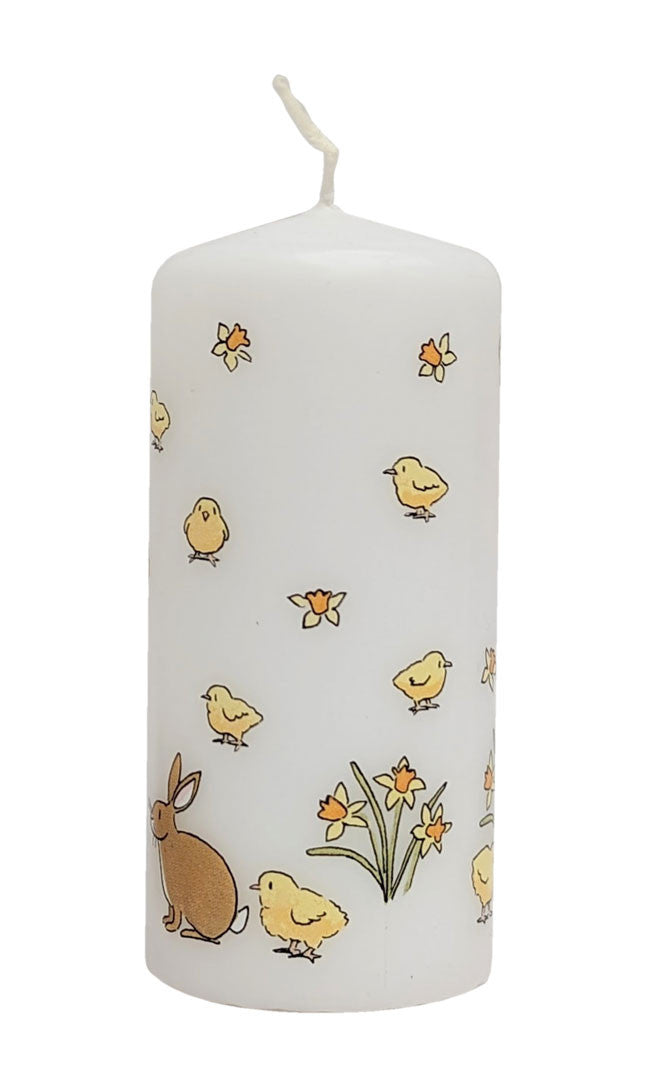 Easter Candle: Bunnies & Chicks