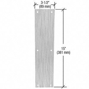Elegant Beveled Push Plate - 3 - 1/2" x 15" - Reflect Window & Door