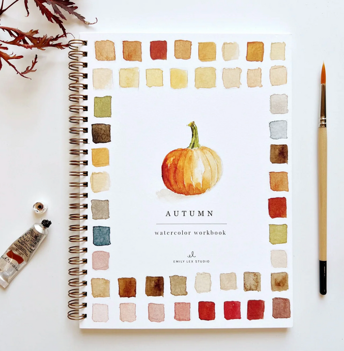 Emily Lex Studios: Autumn Watercolor Workbook - Pine & Moss