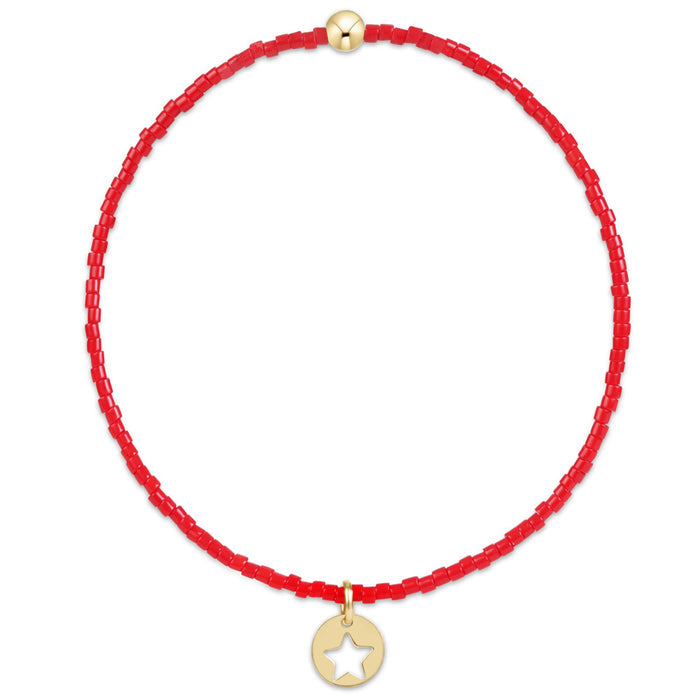 ENEWTON Hope Classic Bracelet Star Gold Disc Bright Red
