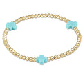 ENEWTON-Signature-Cross-3mm-Gold-Bracelet-Turquoise