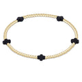ENEWTON Signature Cross Small 2mm Gold Bracelet Navy