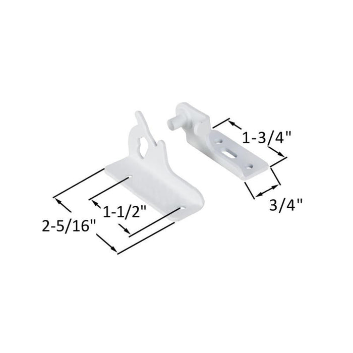 Heavy - Duty Face Mount Hinge Set for Basement Windows – Reliable Replacement Hinges - Reflect Window & Door