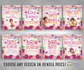 Fancy Nancy Party Signs Bundle Set