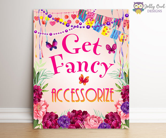 Fancy Nancy Party Signs Bundle Set