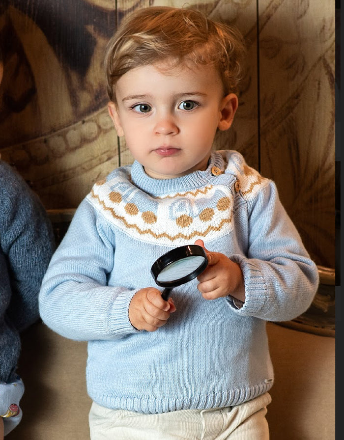Federico Trucks Knitted Sweater