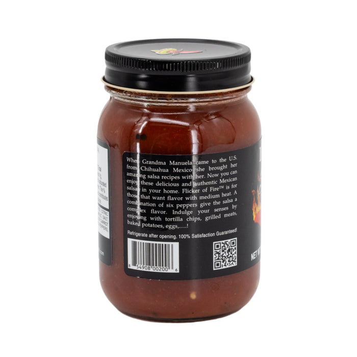 Flicker Of Fire Mild Salsa | 15.5 oz | Pack of 2 | If You Dare Foods