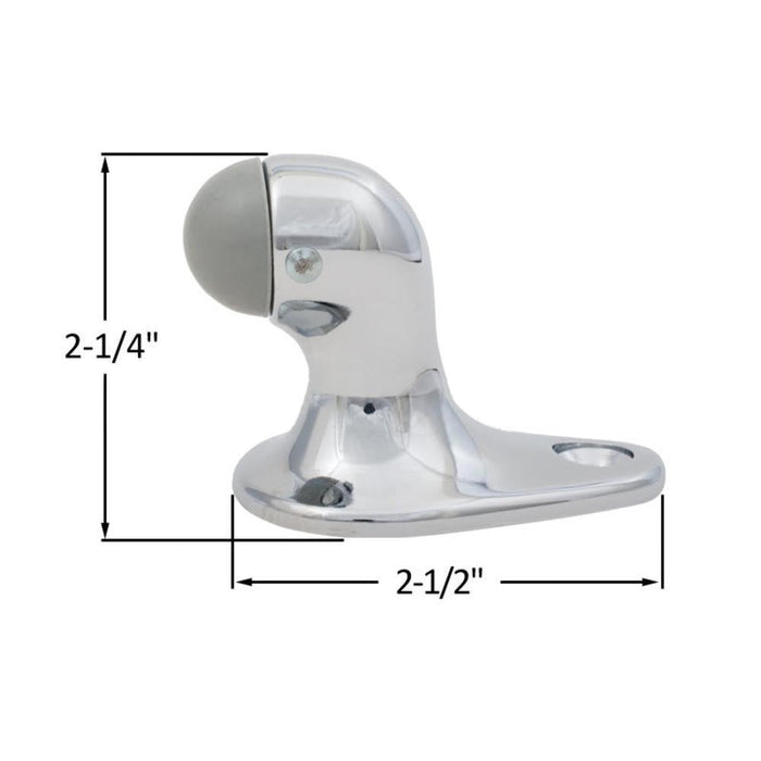 Floor Mounted 2 - 1/4" Door Stop - Reflect Window & Door