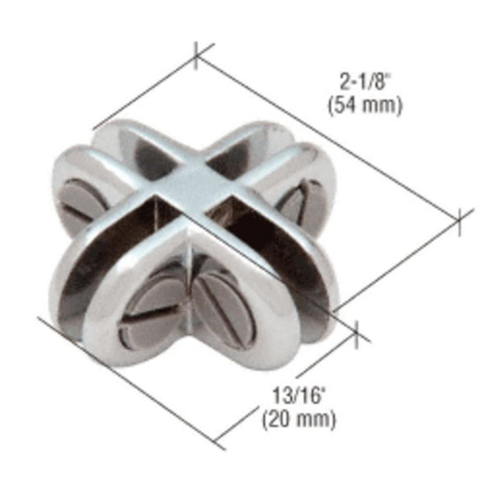 Four - Way 90 Degree Display Connector - Reflect Window & Door