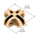 Four - Way 90 Degree Display Connector - Reflect Window & Door