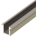 Frameless Shower Door 98" Brushed Nickel U-Channel for 3/8" Glass Recess - Reflect Window & Door