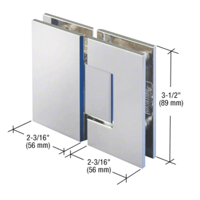 Shower Door Geneva 180 Series 180 Degree Glass-To-Glass Standard Hinge - Reflect Window & Door