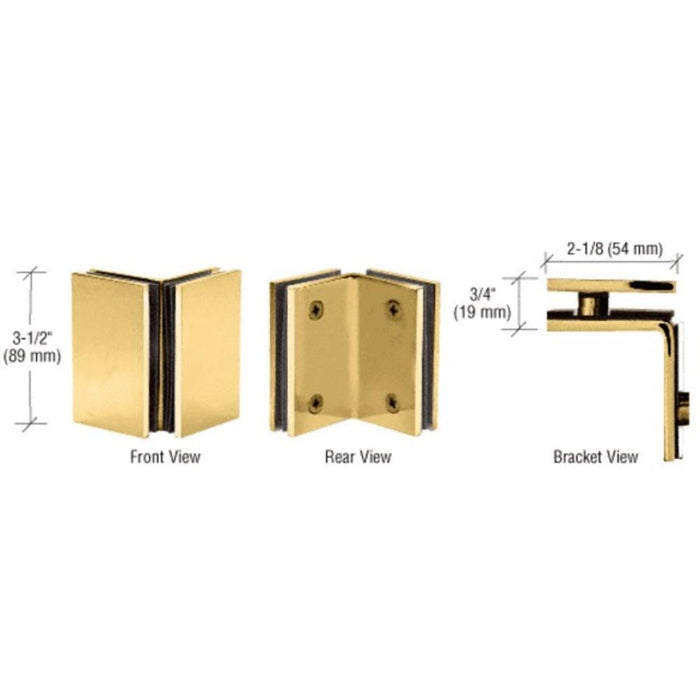 Geneva Series Glass - to - Glass Bracket - Reflect Window & Door