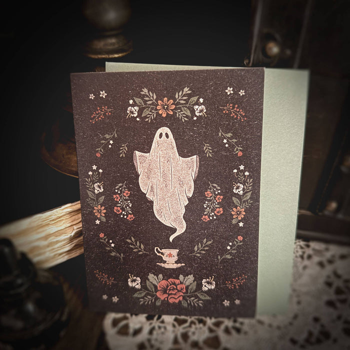 Ghost Tea Greeting Card