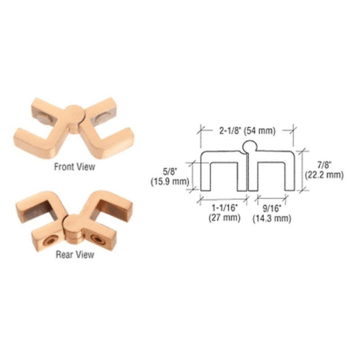 Glass Hinge Bracket - Reflect Window & Door