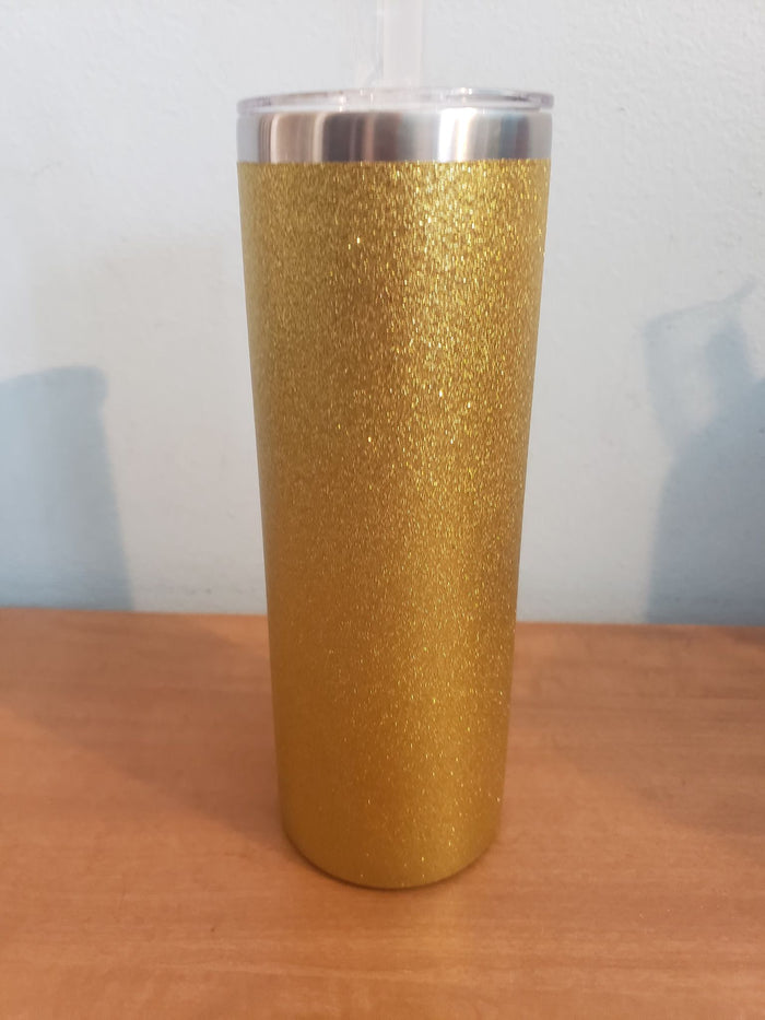 Gold glitter 20oz tumbler