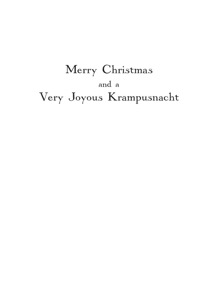 Googly Eyes Krampus Greeting Card: To A Woman Who Always Gets What She Wants