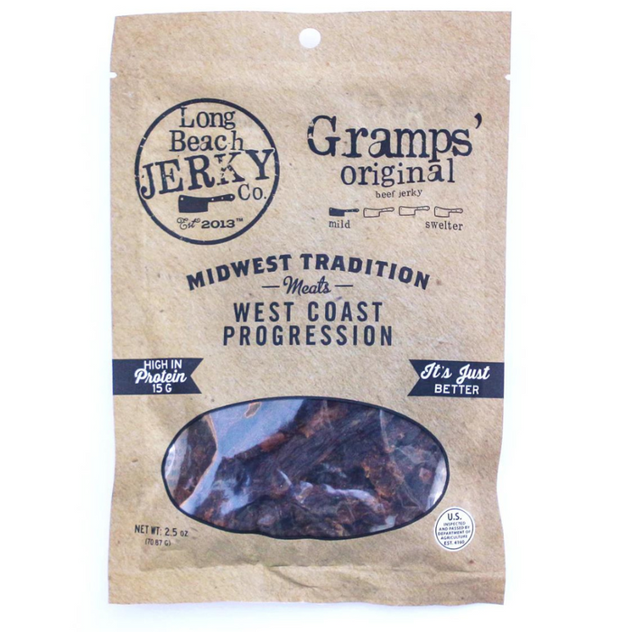 Gramps Original Flavor Beef Jerky | 2.5 oz | Pack of 2 | JVL Enterprises
