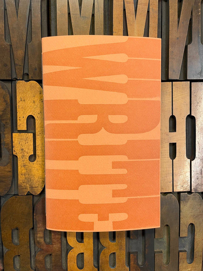 Handmade Journal: Write Here, Letterpress