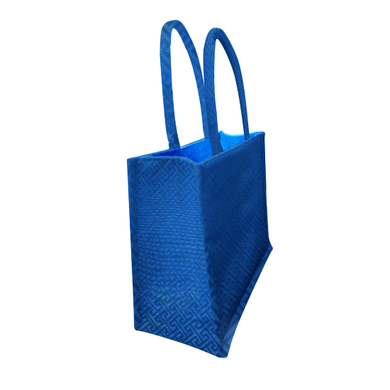 Hulma Tote-elle Alba Bag in blue, side view
